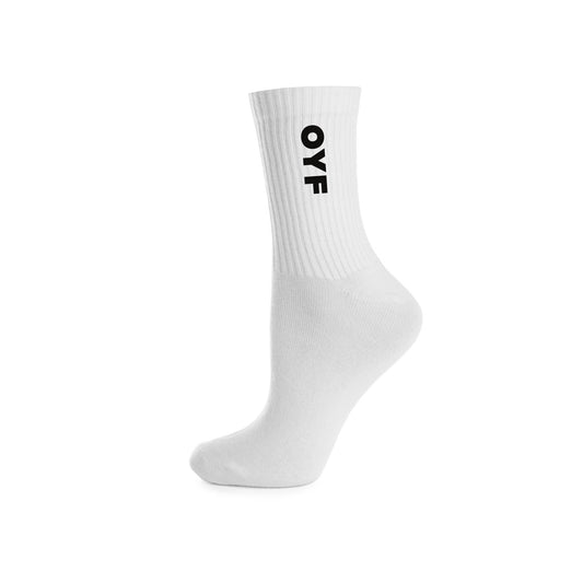 Crew Cotton Socks (3 PK/White)