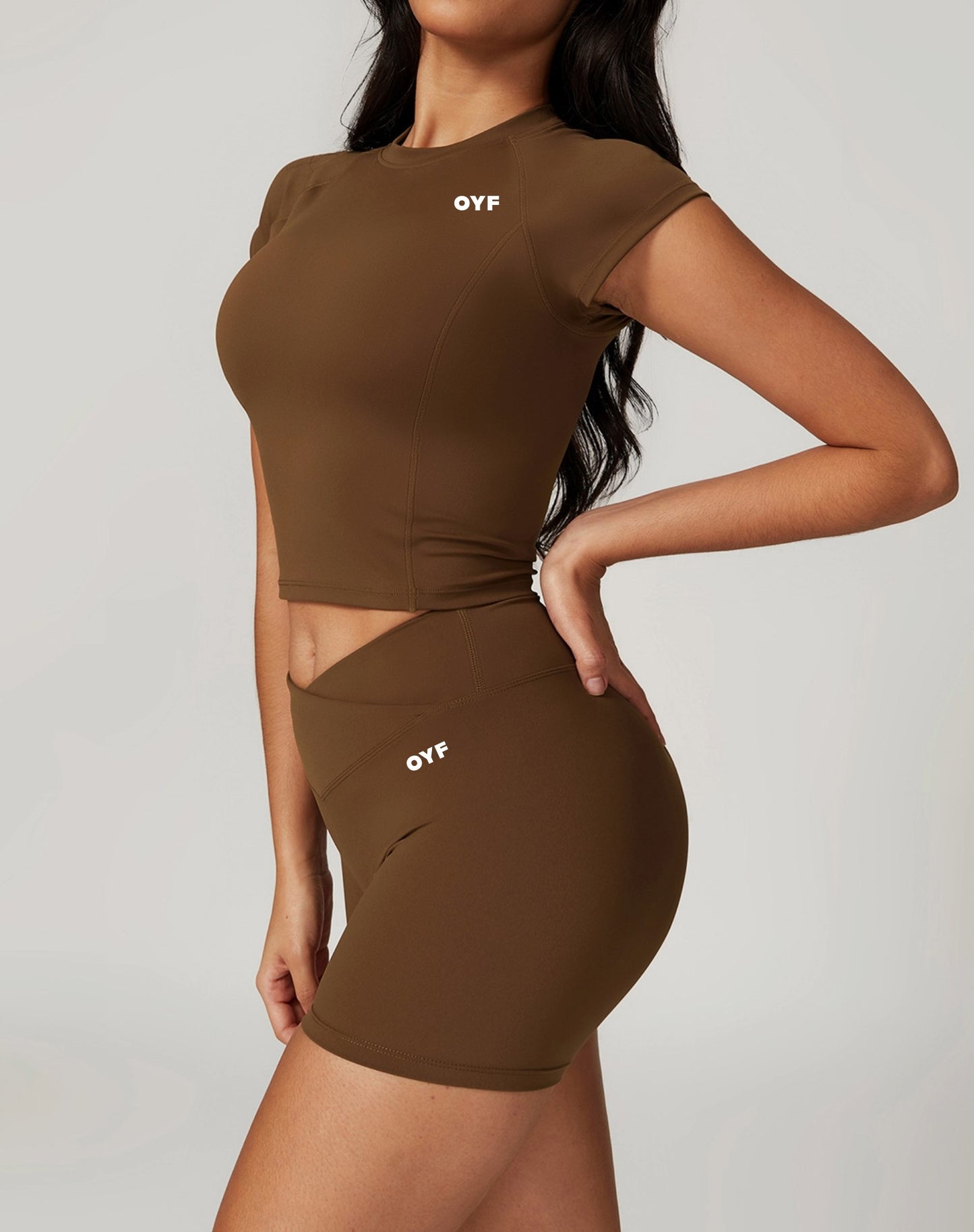 Chic Style Short Casual Gym Set (One Set)