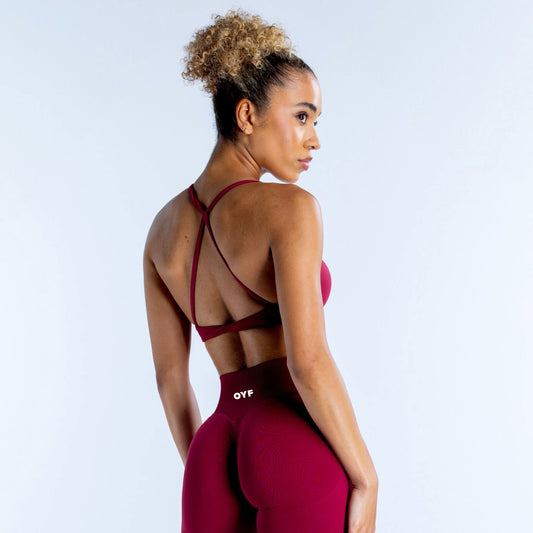 Back String Sports Bra
