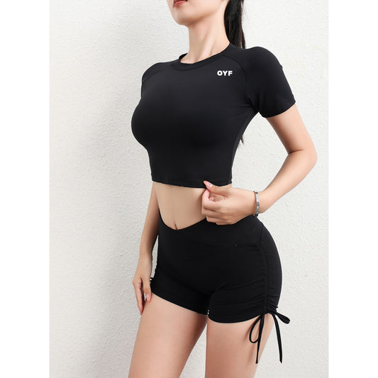 Short Crew Neck Crop Top